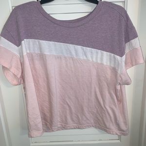 Torrid color block crop top